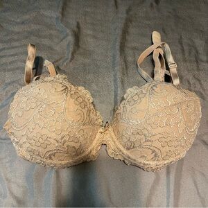 34B Nude Lace Pushup Bra